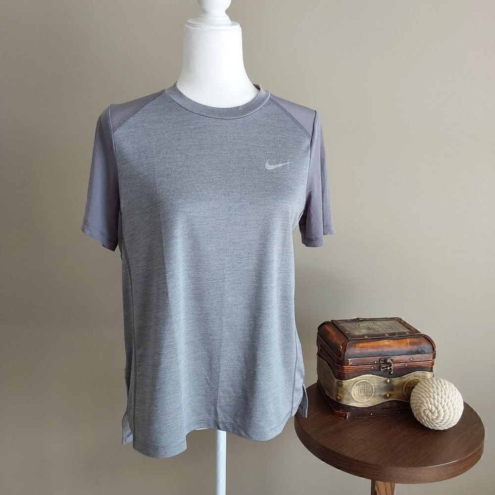 Nike Dri-Fit top Sz L Silver/gray - Picture 2 of 10